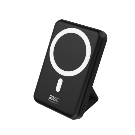 แบตเตอรี่สำรอง ZTEC POWERBANK P10 ความจุ 10000 MAH สีดำ รองรับการชาร์จไร้สาย_0
